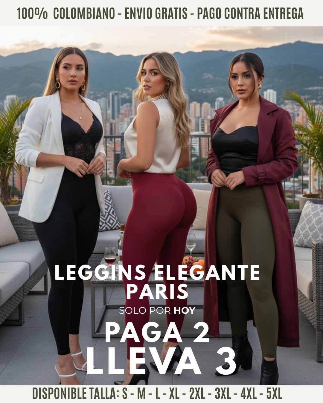 LEGGINS PARIS ELEGANTES